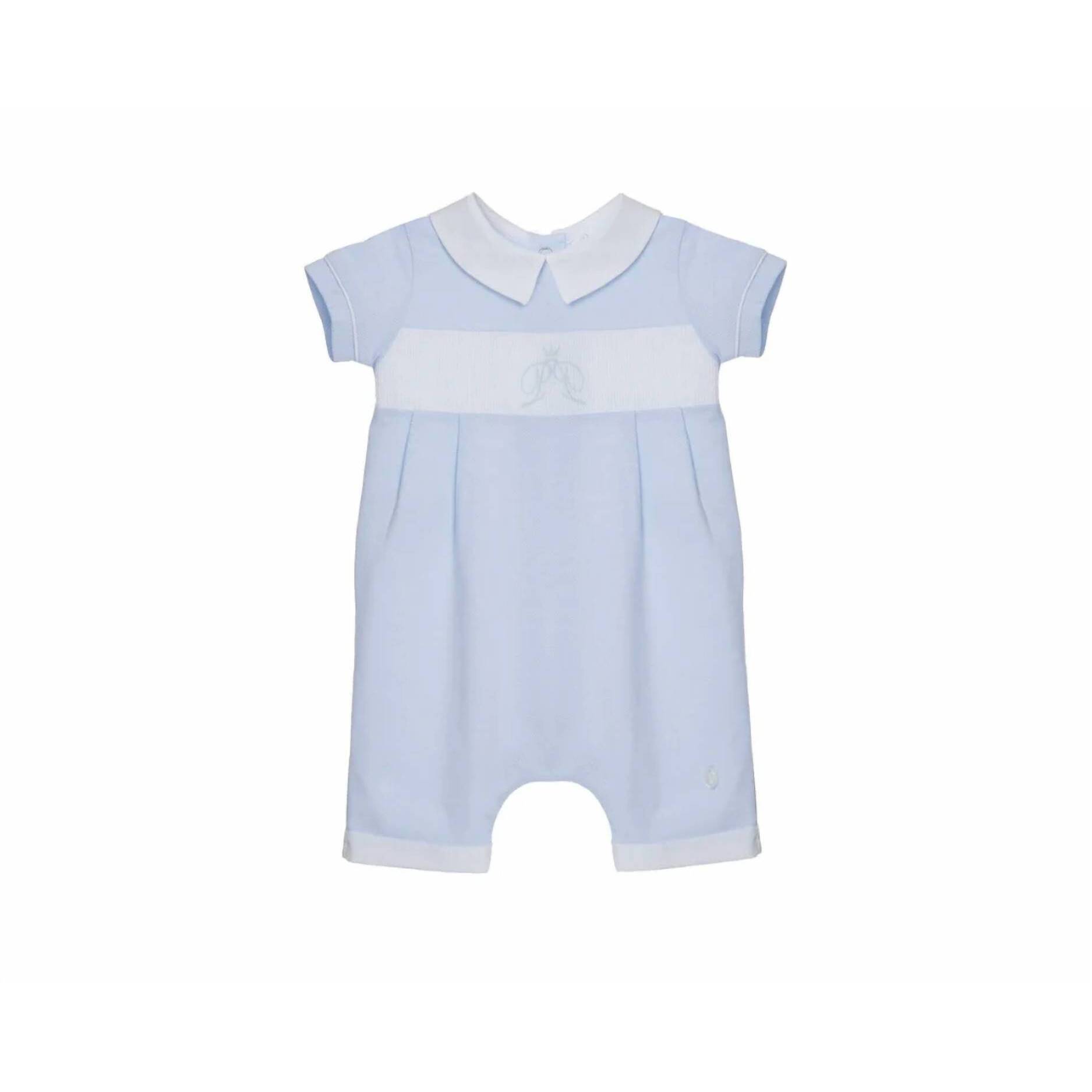 New Patachou Kid's Jersey Romper In Blue